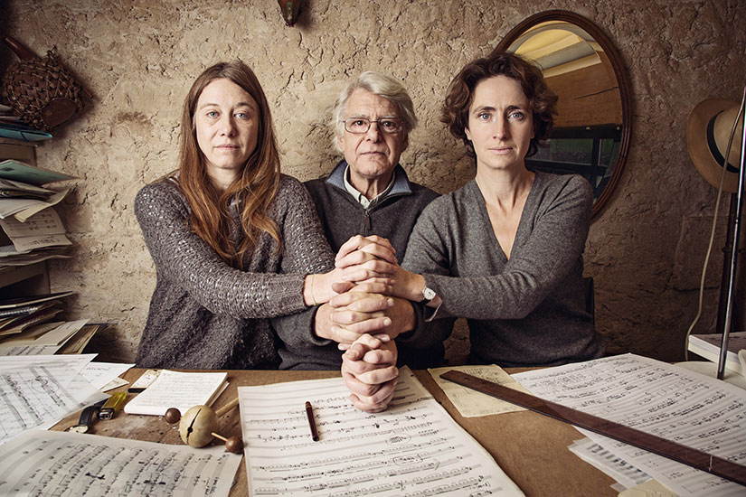 Un temps bis : Valérie Dréville, Georges Aperghis, Geneviève Strosser © Xavier Lambours pour T&M-Paris